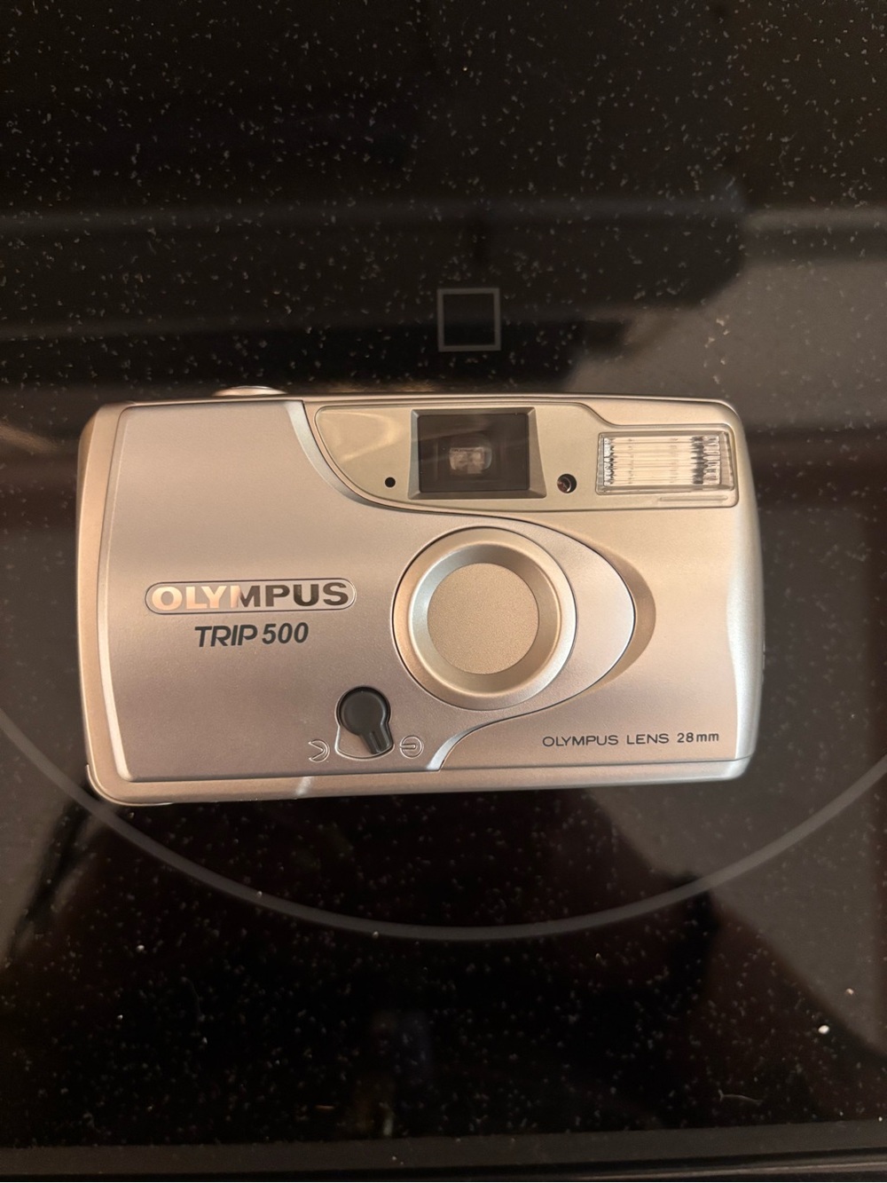 Olympus Trip 500 Compact Film Camera - Silver (Not Tested- AS- IS)